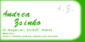 andrea zsinko business card